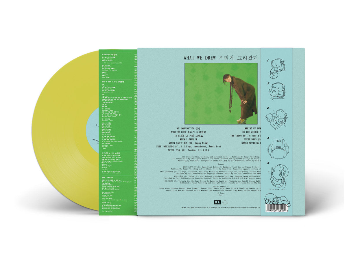 Cover of the vinyl record Yaeji - WHAT WE DREW 우리가그려왔던, available at Rekorder.cz