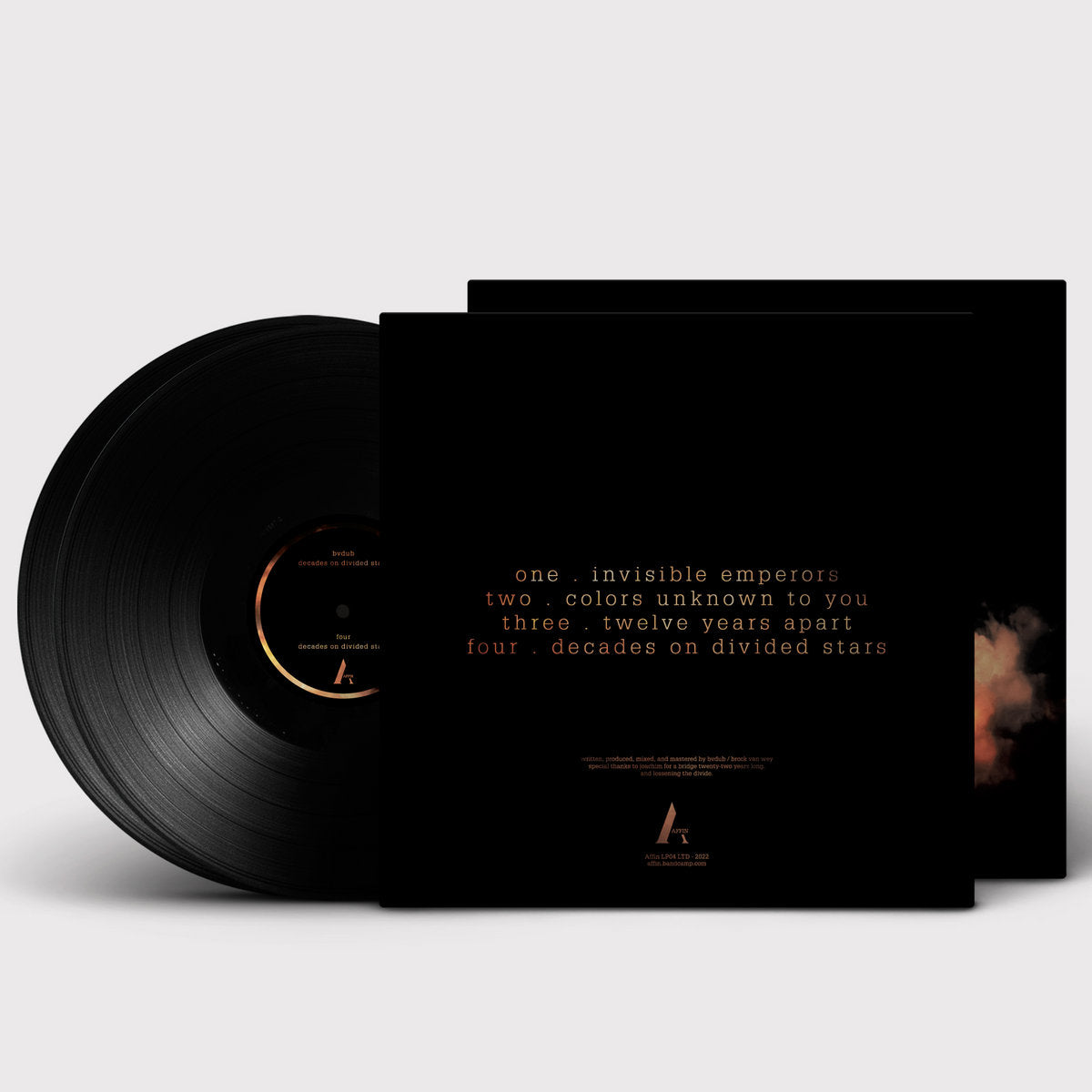 Cover of the vinyl record bvdub - Decades On Divided Stars, available at Rekorder.cz