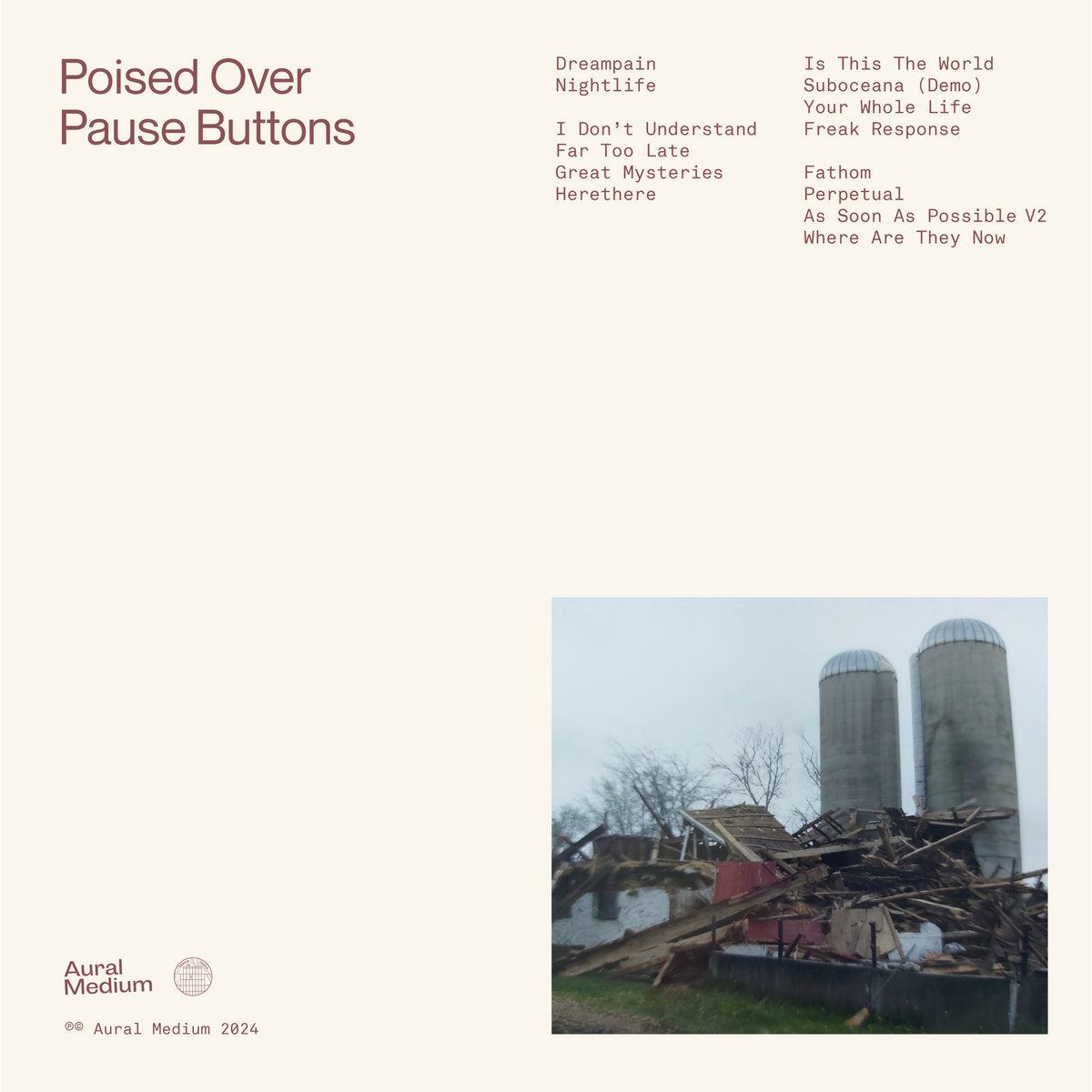 Cover of the vinyl record ADSR - Poised Over Pause Buttons, available at Rekorder.cz