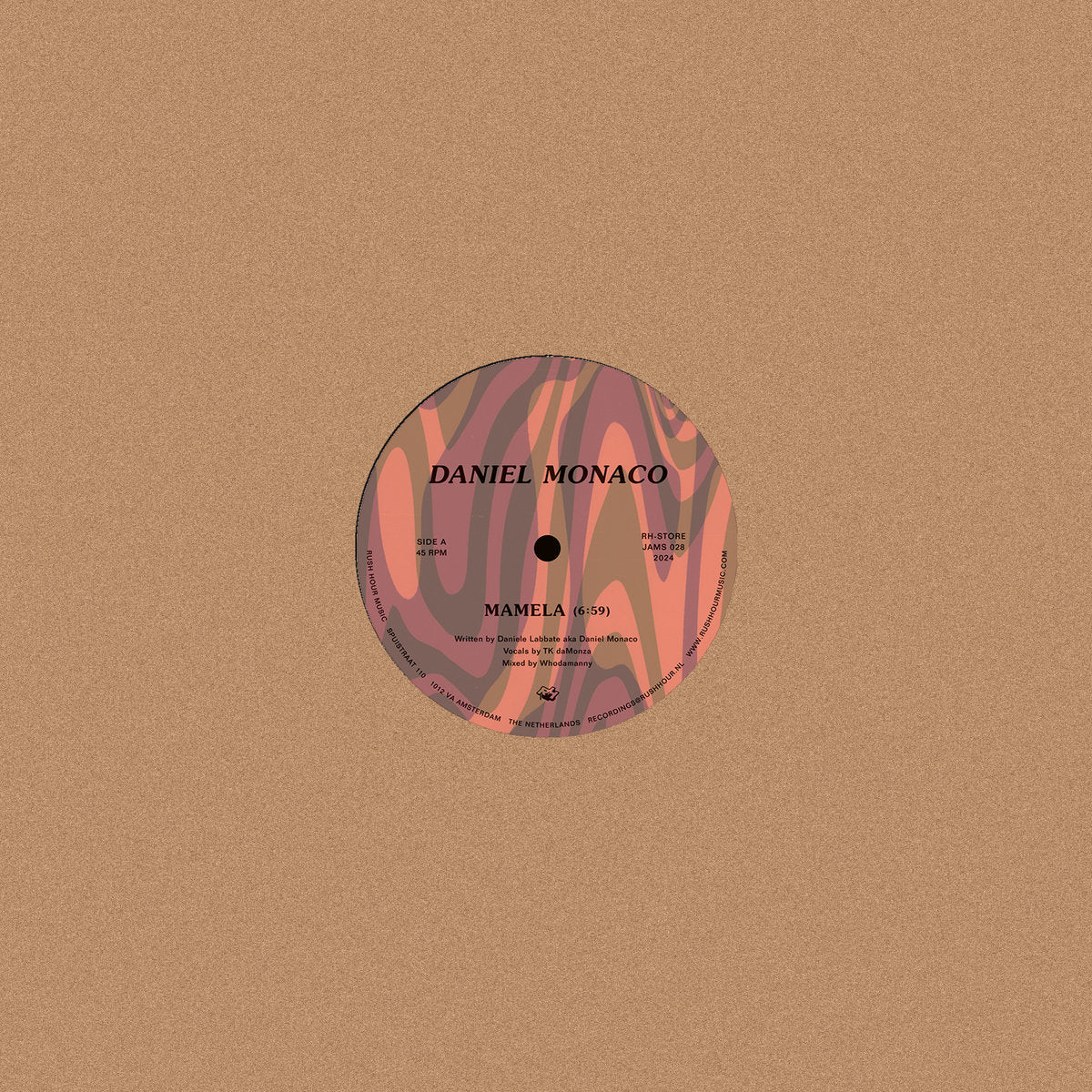 Cover of the vinyl record Daniel Monaco - Mamela, available at Rekorder.cz