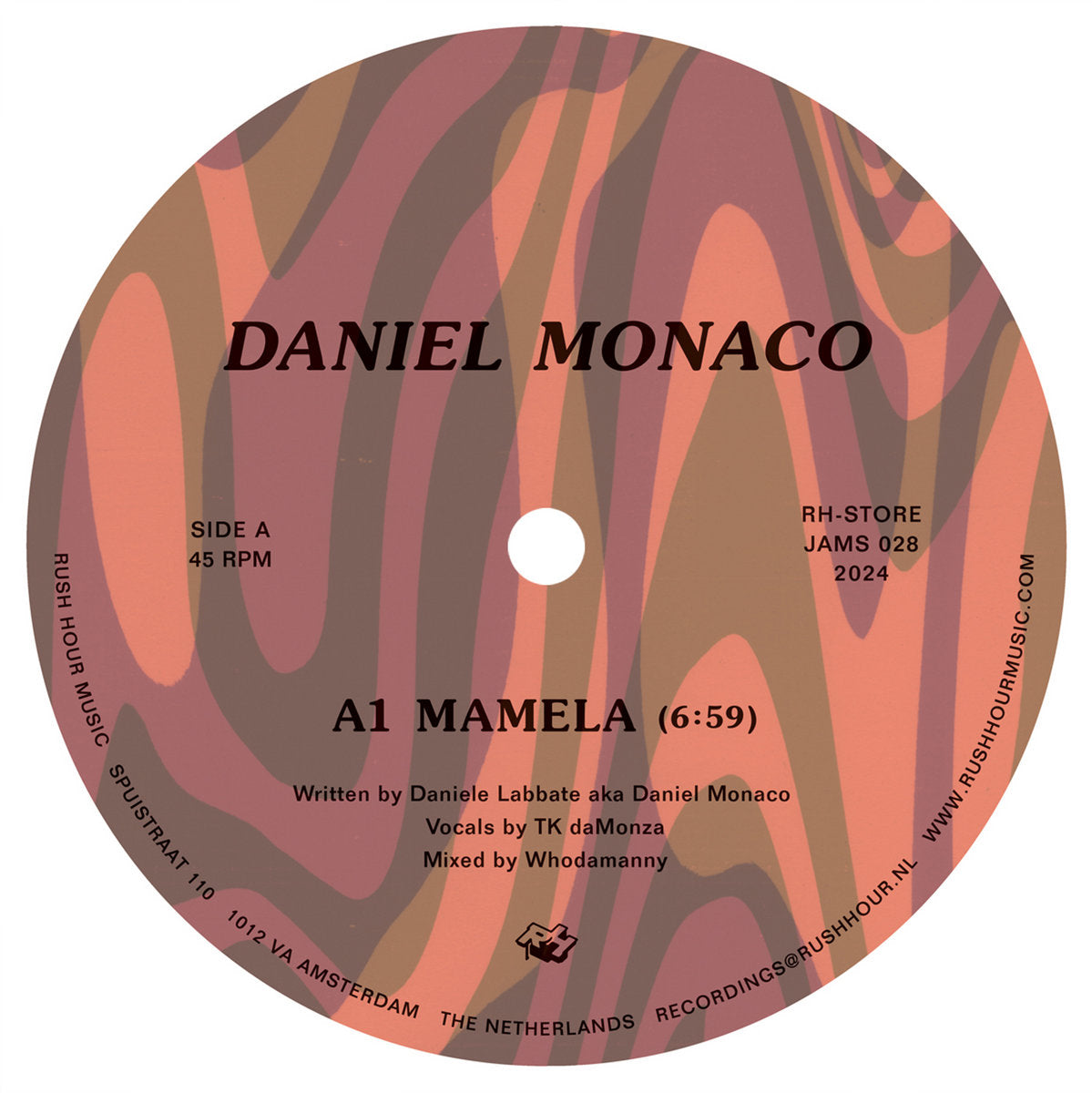 Cover of the vinyl record Daniel Monaco - Mamela, available at Rekorder.cz