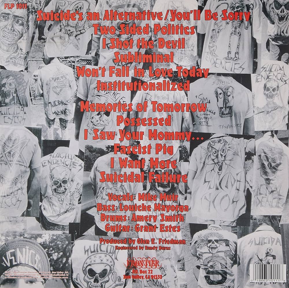 Cover of the vinyl record Suicidal Tendencies - Suicidal Tendencies, available at Rekorder.cz