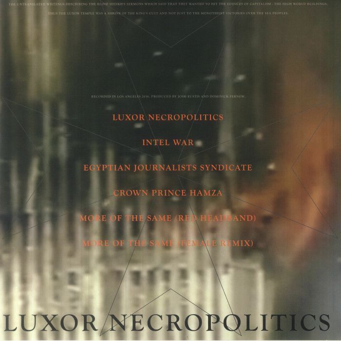 Cover of the vinyl record Vatican Shadow - Luxor Necropolitics, available at Rekorder.cz