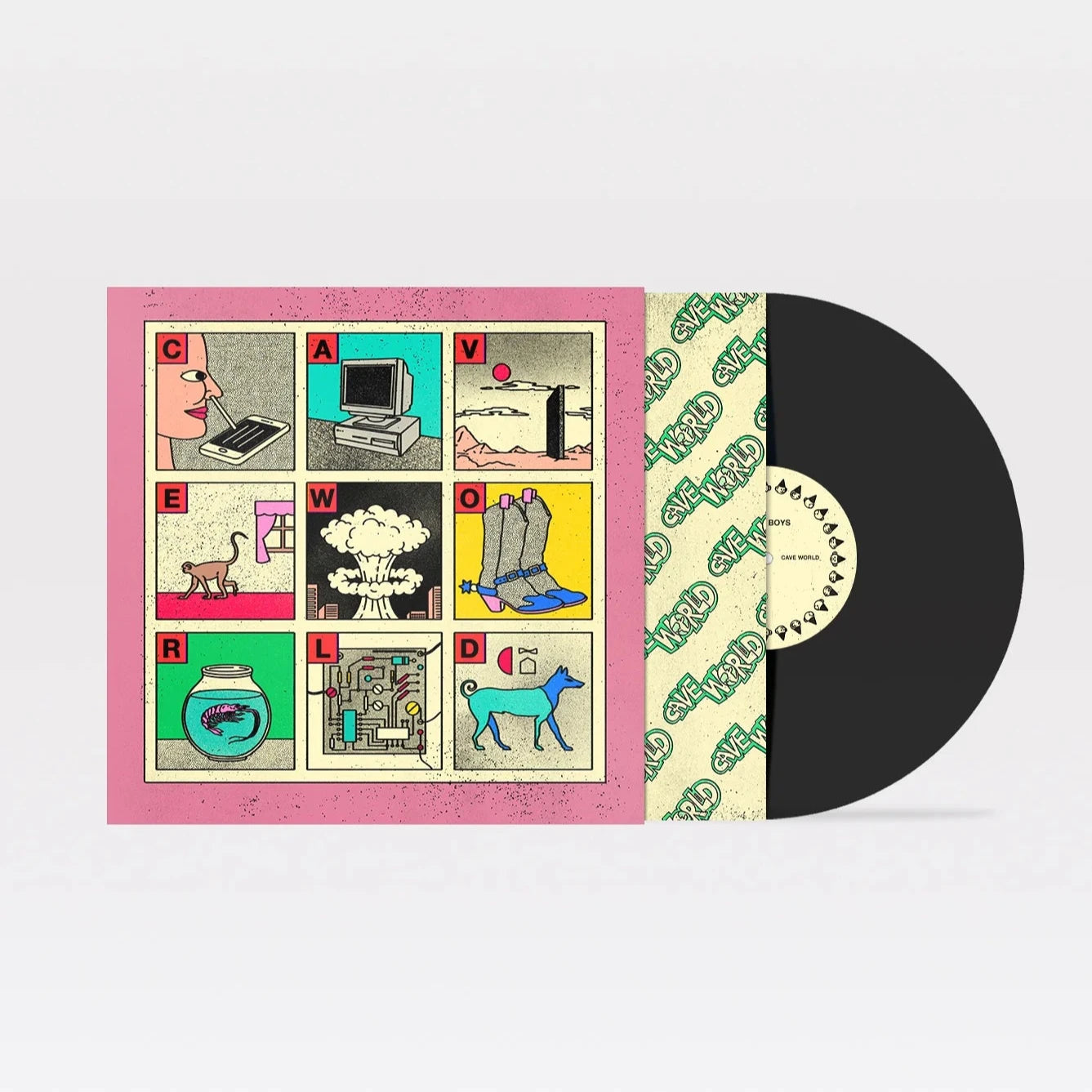Cover of the vinyl record Viagra Boys - Cave World, available at Rekorder.cz